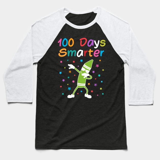 100 Days Smarter Baseball T-Shirt by cedricchungerxc